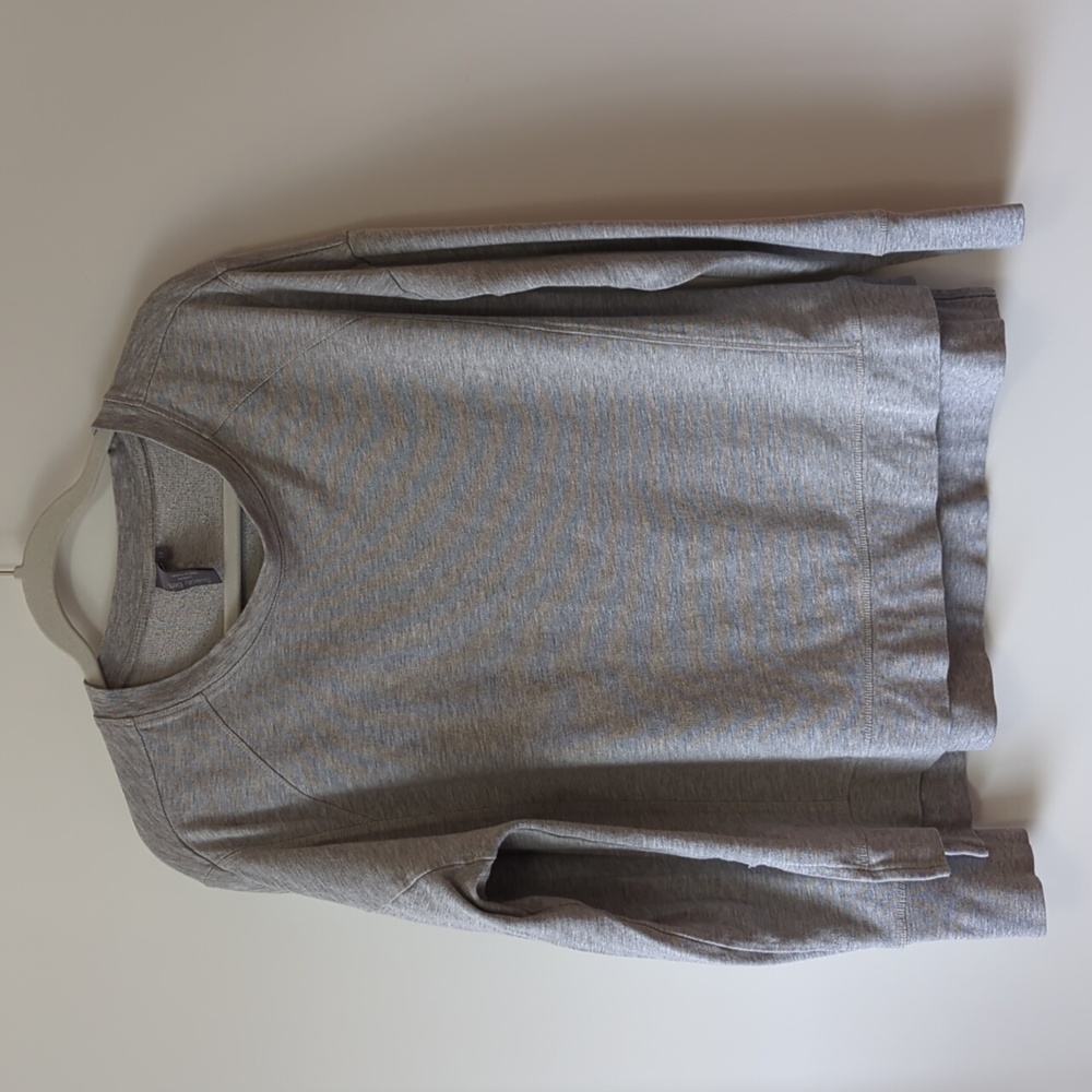 Sweaty Betty Light Gray Sweatshirt - Size Medium